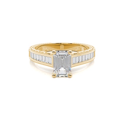 Emerald-Cut Diamond Rings