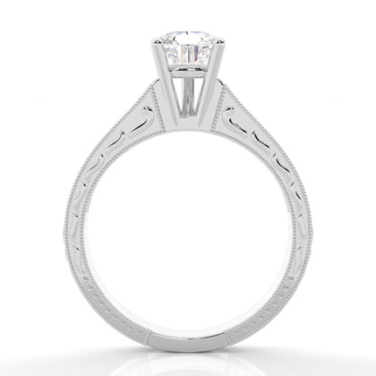 Pear Platinum Diamond Rings