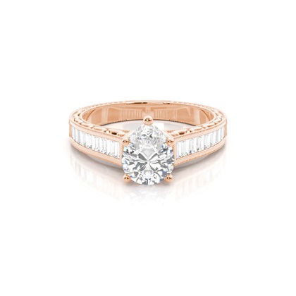 Pear Vintage Diamond Engagement Rings
