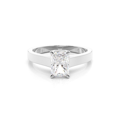 Radiant Solitaire Diamond Rings