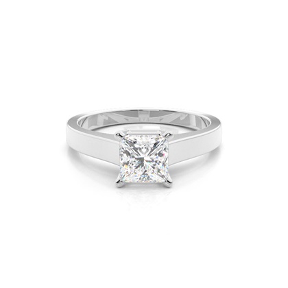 Princess Solitaire Diamond Engagement Rings