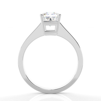 Cushion Solitaire Diamond Rings