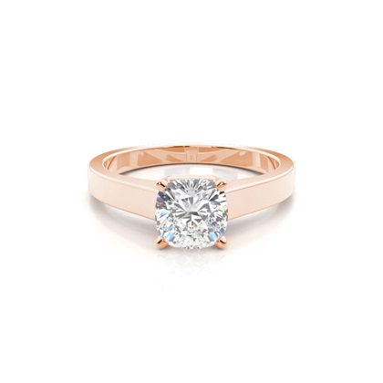 Cushion Lab Grown Diamond Engagement Rings