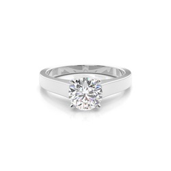Medium Diamant Verlobungsring in einer Krappenfassung