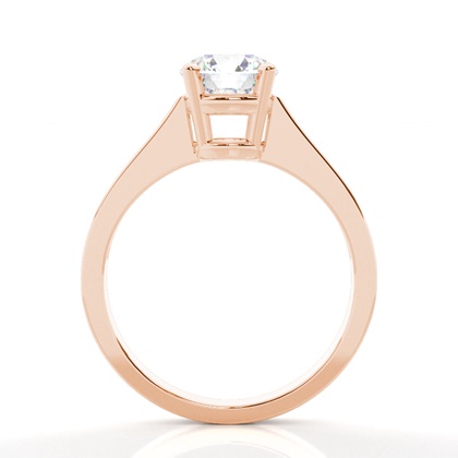 Rose Gold Side Stone Diamond Rings