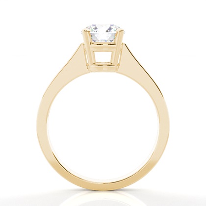 Yellow Gold Side Stone Diamond Rings