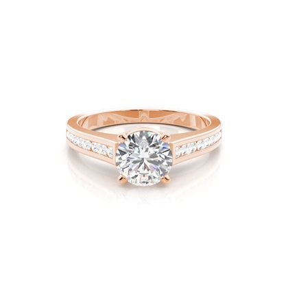 Rose Gold Diamond Engagement Rings