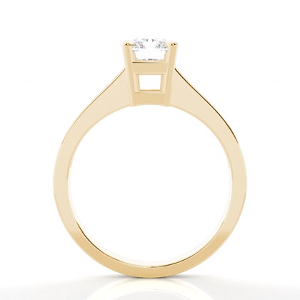 Radiant Yellow Gold Side Stone Diamond Rings