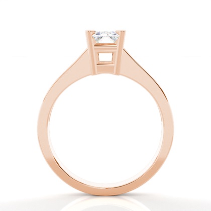 Rose Gold Side Stone Diamond Rings