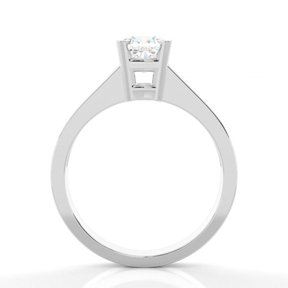 Cushion Side Stone Diamond Rings