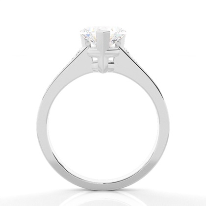 Heart Side Stone Diamond Rings