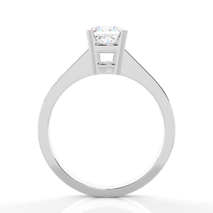 Cushion Side Stone Diamond Rings