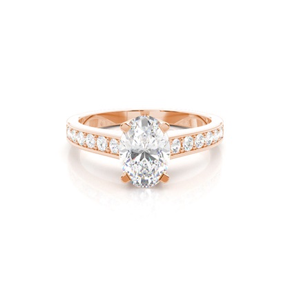 Oval Cut Diamond Rings