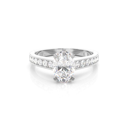 Oval Cut Diamond Rings
