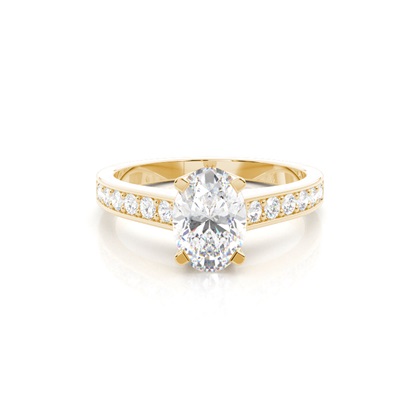 Oval Cut Diamond Rings