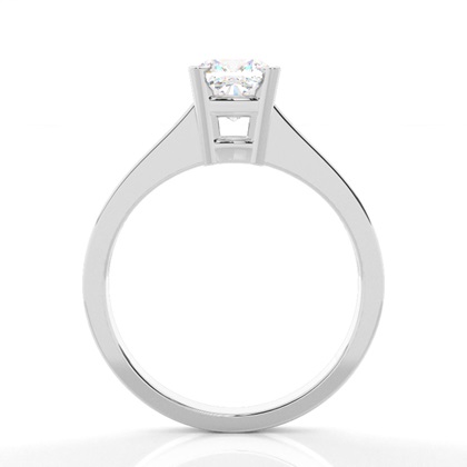 Cushion Side Stone Diamond Rings