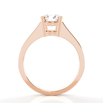 Rose Gold Side Stone Diamond Rings