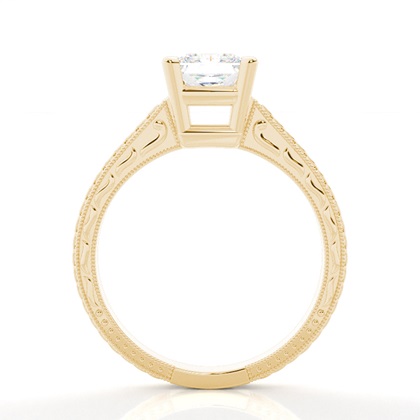 4.00 Carat Yellow Gold Solitaire Engagement Rings