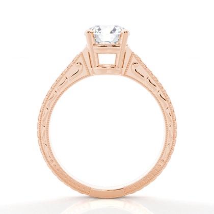 Vintage Rose Gold Diamond Engagement Rings