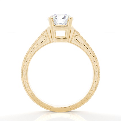 Yellow Vintage Diamond Engagement Rings