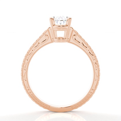 5.00 Carat Rose Gold Solitaire Engagement Rings
