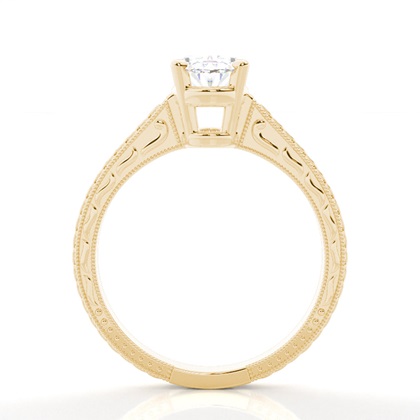 4.00 Carat Yellow Gold Solitaire Engagement Rings