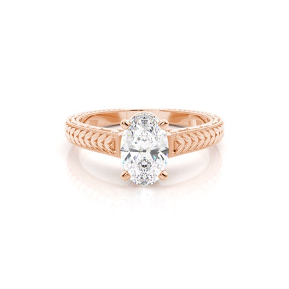 Oval Solitaire Diamond Rings