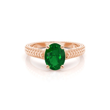 Oval Rose Gold Diamond Rings Gemstones