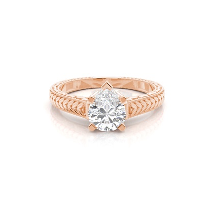 Pear Solitaire Diamond Engagement Rings