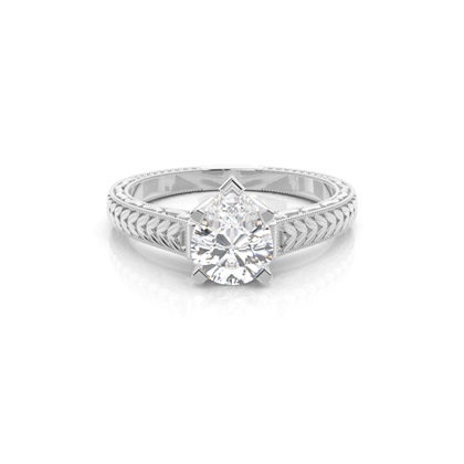 Pear Solitaire Diamond Engagement Rings