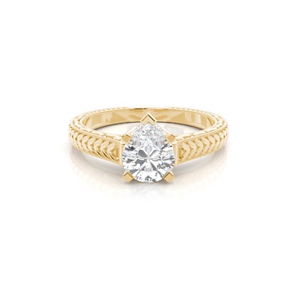 Pear Solitaire Diamond Engagement Rings