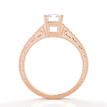 4.00 Carat Rose Gold Solitaire Engagement Rings