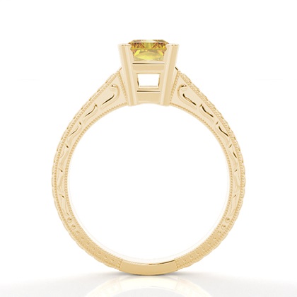 Gelber Diamant Vintage Verlobungsring