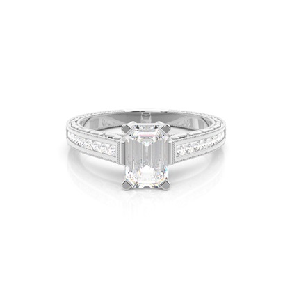 Smaragd Weißgold Diamantringe