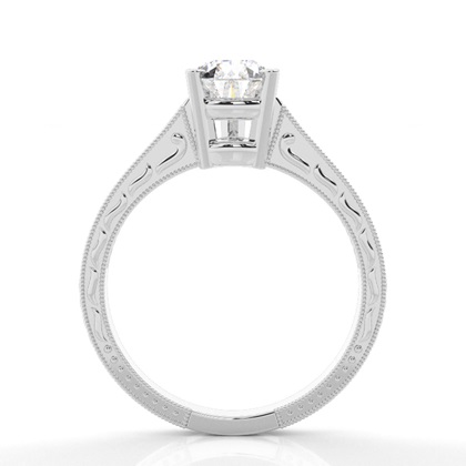 Pear Platinum Diamond Rings