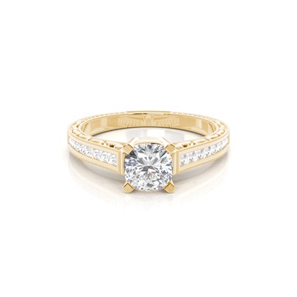 Cushion Vintage Diamond Engagement Rings