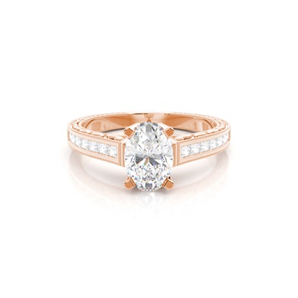 Oval Cut Diamond Rings