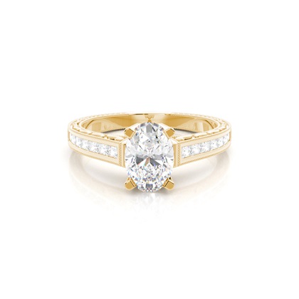 Oval Cut Diamond Rings