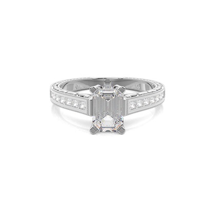 Emerald-Cut Diamond Rings