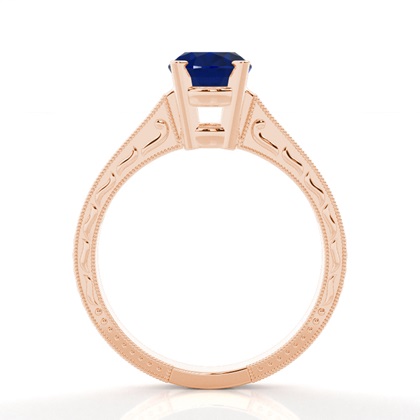 Diamantring In Einer Krappenfassung Mit Medium Schulter Diamanten