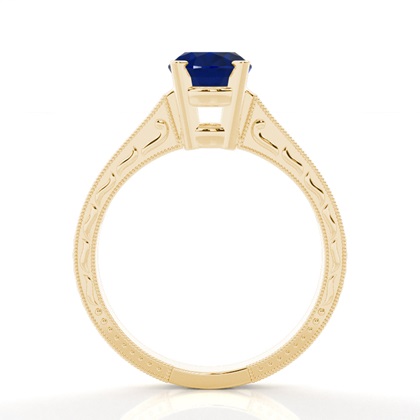 Diamantring In Einer Krappenfassung Mit Medium Schulter Diamanten