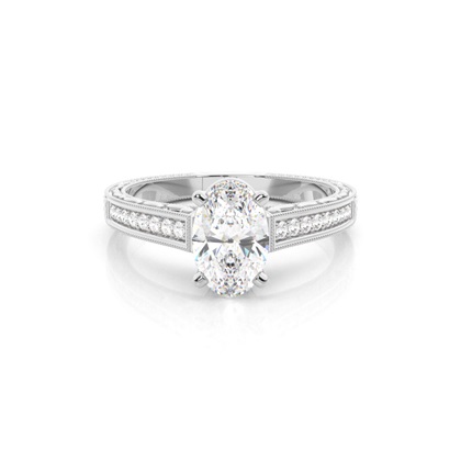 Oval Cut Diamond Rings