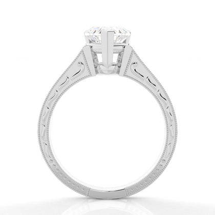 White Gold Side Stone Diamond Rings