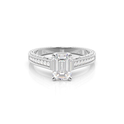 Emerald-Cut Diamond Rings