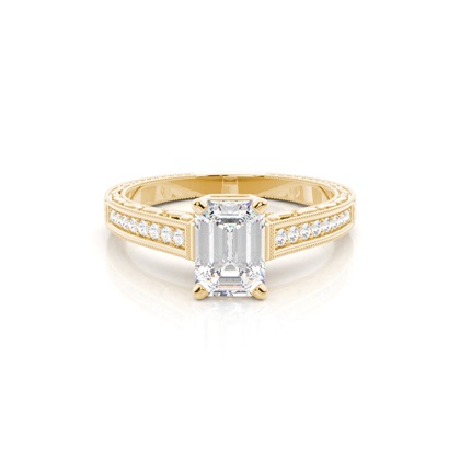 Emerald-Cut Diamond Rings