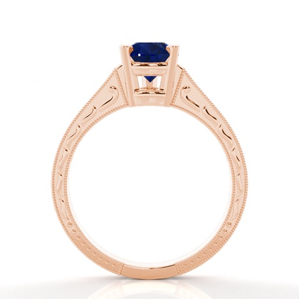 Diamantring In Einer Krappenfassung Mit Medium Schulter Diamanten