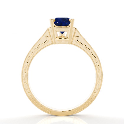 Diamantring In Einer Krappenfassung Mit Medium Schulter Diamanten