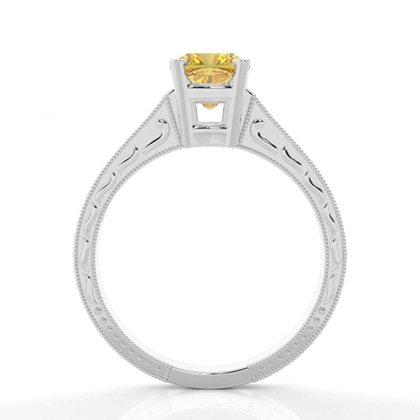 Cushion Vintage Diamond Engagement Rings