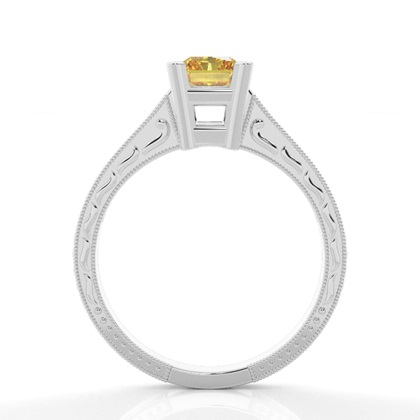 Radiant Yellow Diamond Engagement Rings