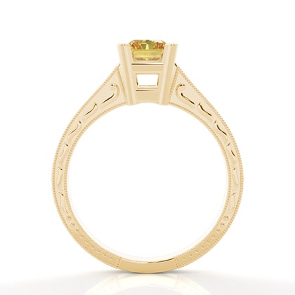 Radiant Yellow Gold Diamond Engagement Rings